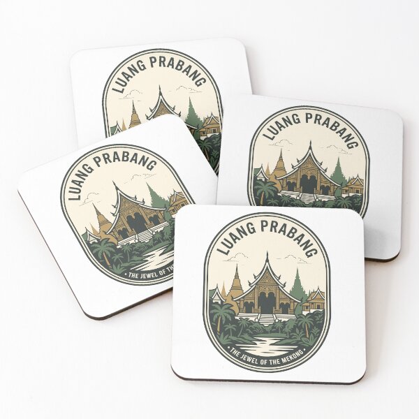 Item preview, Luang Prabang Laos Vintage Travel Mekong Badge designed and sold by k3rstman1.