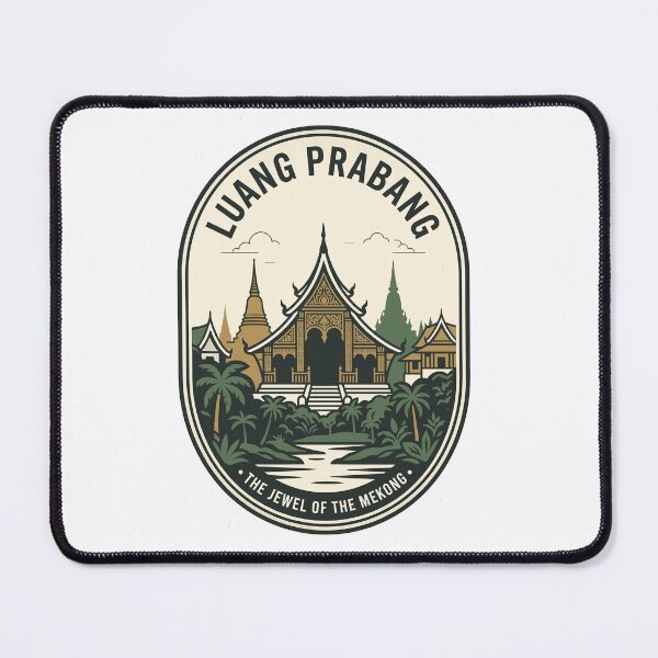 Item preview, Luang Prabang Laos Vintage Travel Mekong Badge designed and sold by k3rstman1.
