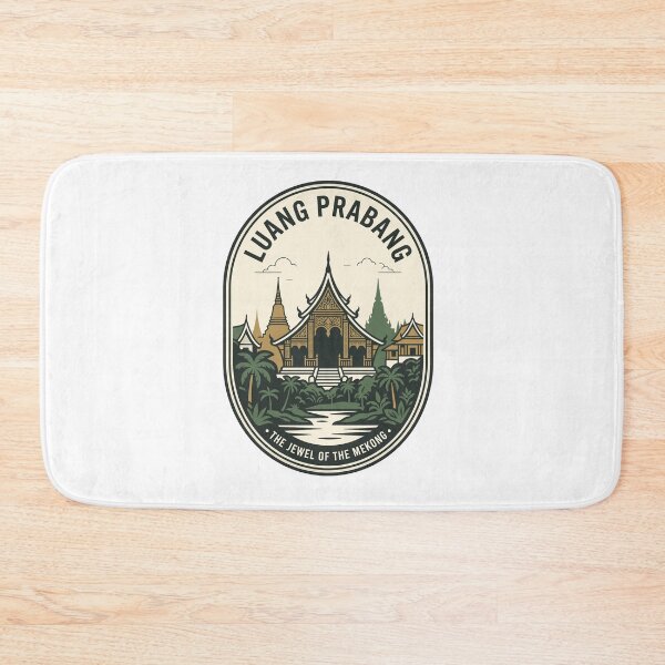 Item preview, Luang Prabang Laos Vintage Travel Mekong Badge designed and sold by k3rstman1.