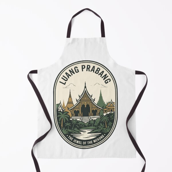 Item preview, Luang Prabang Laos Vintage Travel Mekong Badge designed and sold by k3rstman1.