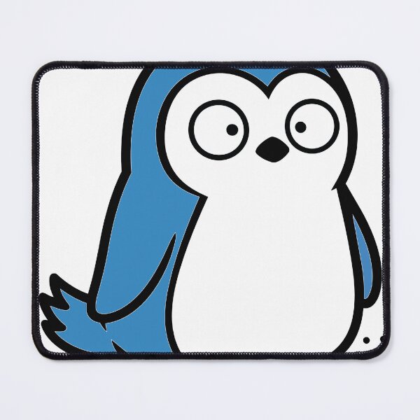 Item preview, Cute Blue Penguin Sticker - Kawaii Chibi Derpy Bird Illustration Winter Animal Black Background Nursery Wall Art designed and sold by BestChoiceService.