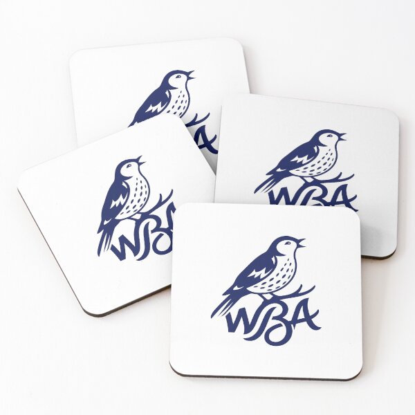 Item preview, West Bromwich Albion WBA Minimalist Throttle Bird Logo designed and sold by aaronsbradly.