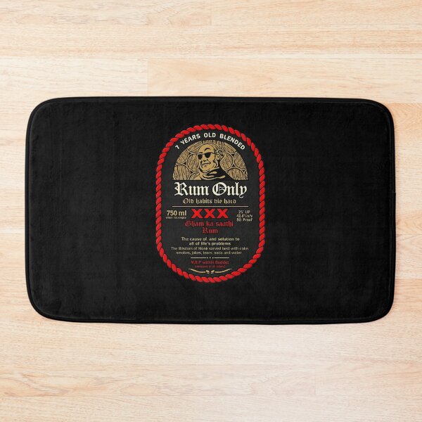 Item preview, Rum Only Vintage Label Illustration Retro Drinking Humor designed and sold by Ekonolotie.