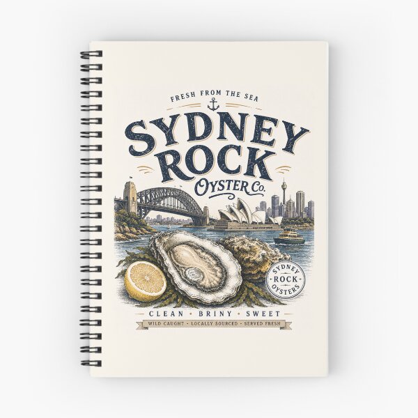 Item preview, Sydney Rock Oyster – Vintage Seafood Market Design designed and sold by SLGA-Designs.