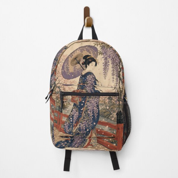 Item preview, Kimono in Bloom - Vintage Japanese Woman Ukiyo-e Woodblock designed and sold by bapupa.