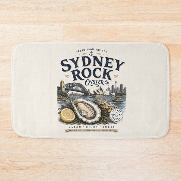Item preview, Sydney Rock Oyster – Vintage Seafood Market Design designed and sold by SLGA-Designs.