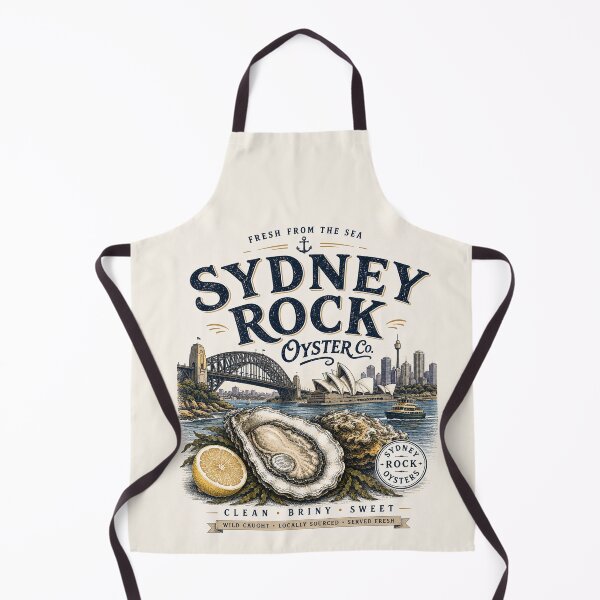 Item preview, Sydney Rock Oyster – Vintage Seafood Market Design designed and sold by SLGA-Designs.