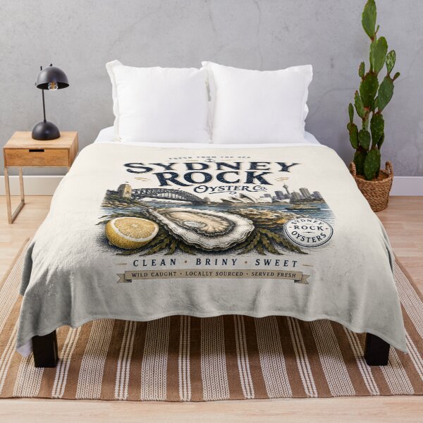 Item preview, Sydney Rock Oyster – Vintage Seafood Market Design designed and sold by SLGA-Designs.