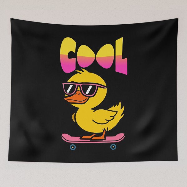 Item preview, Cool Skateboarding Duck – Retro Funny Duck on Skateboard Design designed and sold by Karim-Karem.