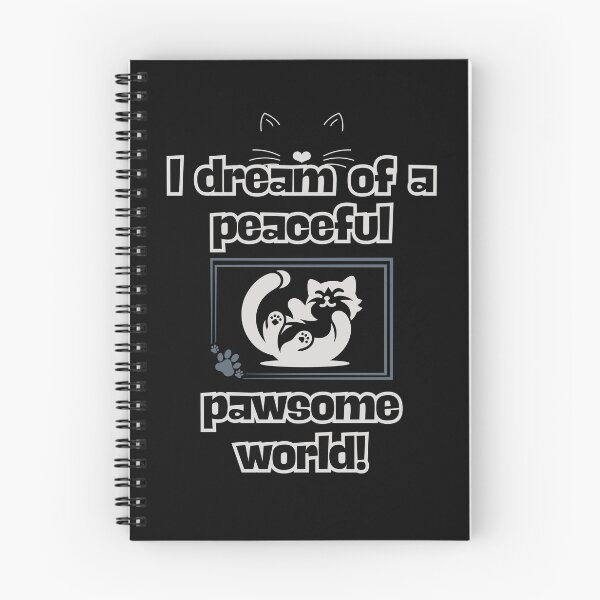 Item preview, A Peaceful Pawsome World designed and sold by HappyHavenStu.