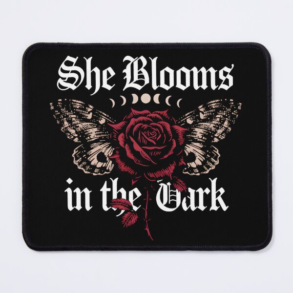 Item preview, She Blooms in the Dark | Crimson Death Moth | Dark Romance Gothic Witchcore designed and sold by VoidPixelAU.