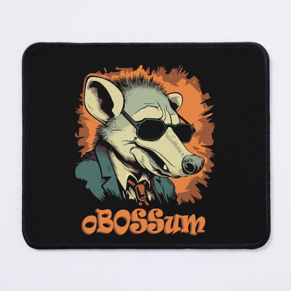 Item preview, Cool Opossum with Glasses 'OBOSSUM' Quirky Animal Art Print T-Shirt | Unique Design - Awesome Gift designed and sold by Gravelpeak Co..