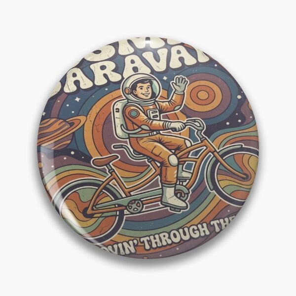 Item preview, Retro Astronaut On A Bicycle designed and sold by colonel-adithya.