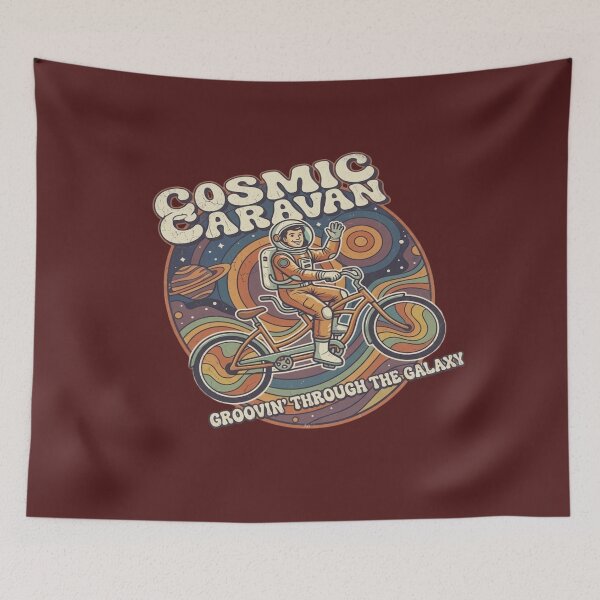 Item preview, Retro Astronaut On A Bicycle designed and sold by colonel-adithya.