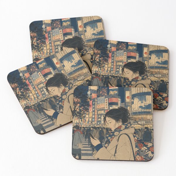 Item preview, Modern Day Tokyo - Vintage Japanese Woman Ukiyo-e Woodblock  designed and sold by bapupa.