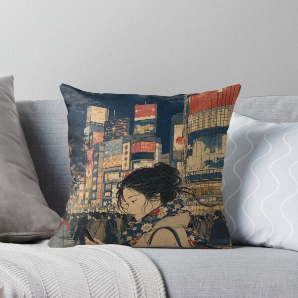 Item preview, Modern Day Tokyo - Vintage Japanese Woman Ukiyo-e Woodblock  designed and sold by bapupa.