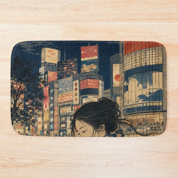 Item preview, Modern Day Tokyo - Vintage Japanese Woman Ukiyo-e Woodblock  designed and sold by bapupa.