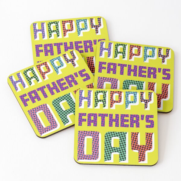 Item preview, Father's Day Vibrant Op Art Lettering designed and sold by cremedecolor.