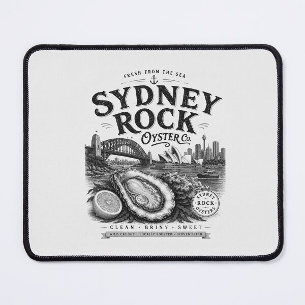Item preview, Sydney Rock Oyster – Vintage Seafood Market Design designed and sold by SLGA-Designs.