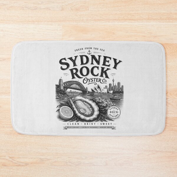 Item preview, Sydney Rock Oyster – Vintage Seafood Market Design designed and sold by SLGA-Designs.