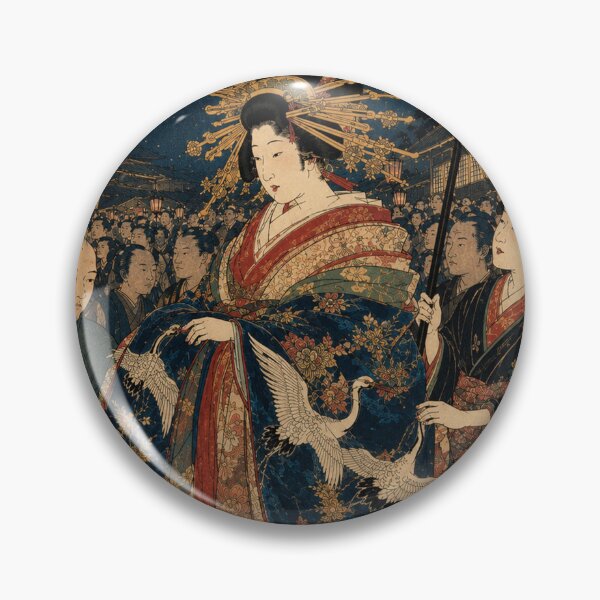 Artikelvorschau, Oirans Prozession – Vintage-Ukiyo-e-Holzschnitt einer japanischen Frau entworfen und verkauft von bapupa.