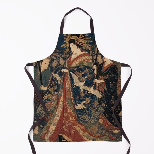 Item preview, Oiran's Procession - Vintage Japanese Woman Ukiyo-e Woodblock designed and sold by bapupa.