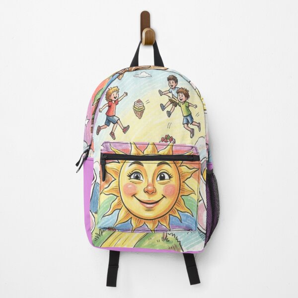 Item preview, Children float in a rainbow sky between islands of cake and flowing lemonade magic. designed and sold by FotoworldEdel.