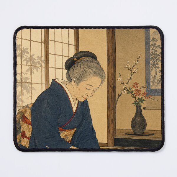 Item preview, Tea Ceremony Master - Vintage Japanese Woman Ukiyo-e Woodblock  designed and sold by bapupa.
