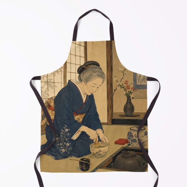 Item preview, Tea Ceremony Master - Vintage Japanese Woman Ukiyo-e Woodblock designed and sold by bapupa.