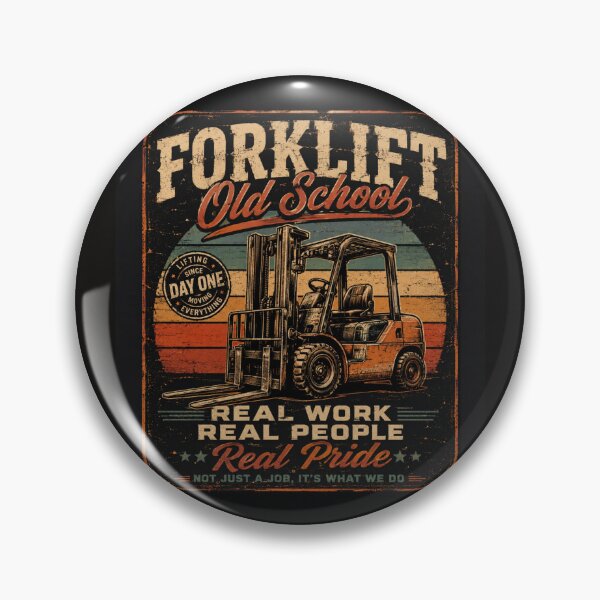 Item preview, Forklift Old School Real Work Real Pride designed and sold by RetroNibylander.
