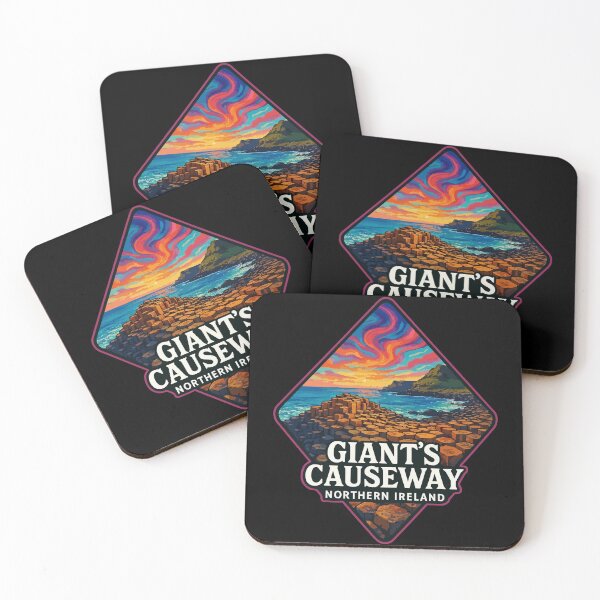 Item preview, Giant's Causeway Northern Ireland Colorful Travel designed and sold by TomFrontierArt.
