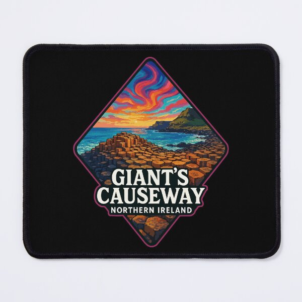 Item preview, Giant's Causeway Northern Ireland Colorful Travel designed and sold by TomFrontierArt.