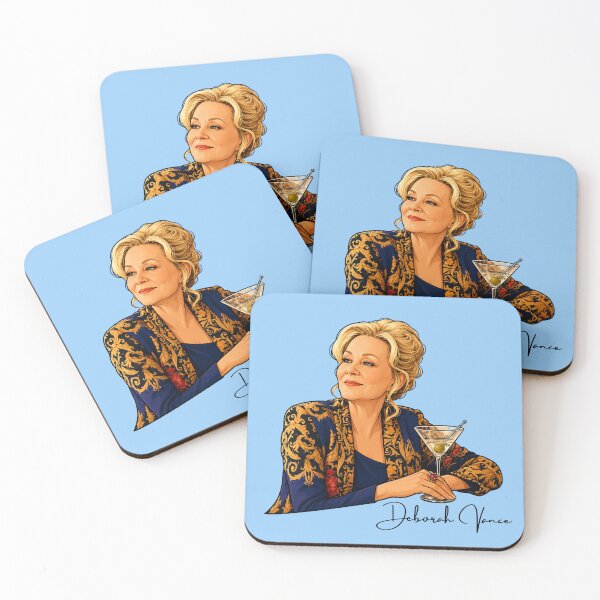 Item preview, Deborah Vance Martini Portrait Sticker | Elegant Comedy Icon Inspired Fan Art | Glamorous Cocktail Illustration designed and sold by SimplyJasper.