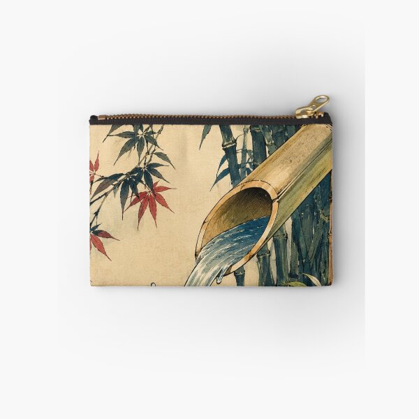 Item preview, Bamboo Water Echo - Vintage Japanese Zen Ukiyo-e Woodblock  designed and sold by bapupa.