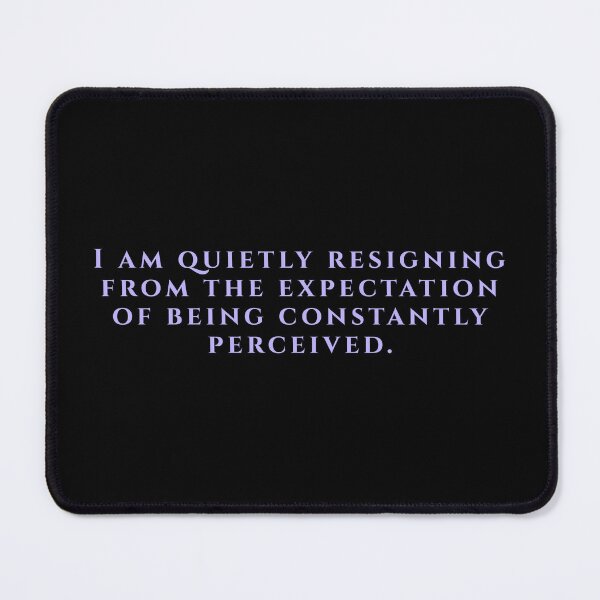 Item preview, Resigning From Being Perceived Introvert Quote designed and sold by Becheer.