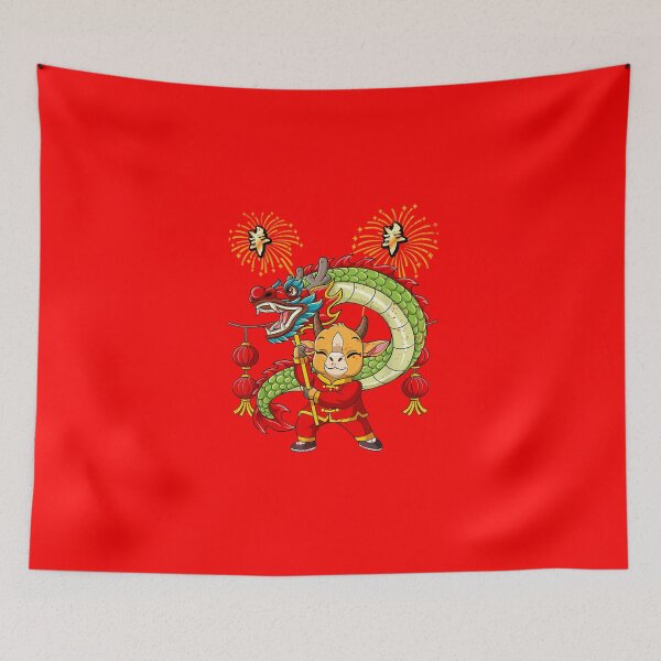 Item preview, Year Of The Goat Dragon Dance Chinese New Year Celebration designed and sold by GrumpySableye.