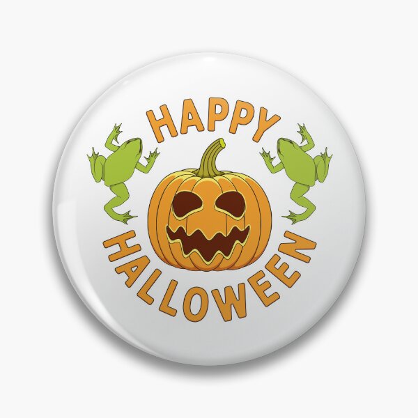 Item preview, Happy Halloween with pumpkin and toads. designed and sold by RizikCat.