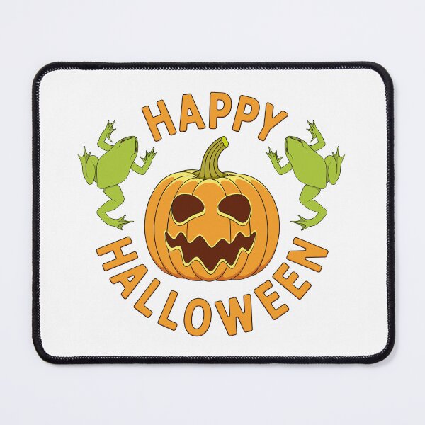 Item preview, Happy Halloween with pumpkin and toads. designed and sold by RizikCat.