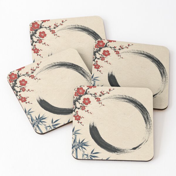 Item preview, Enso Ink Trace - Vintage Japanese Zen Ukiyo-e Woodblock  designed and sold by bapupa.