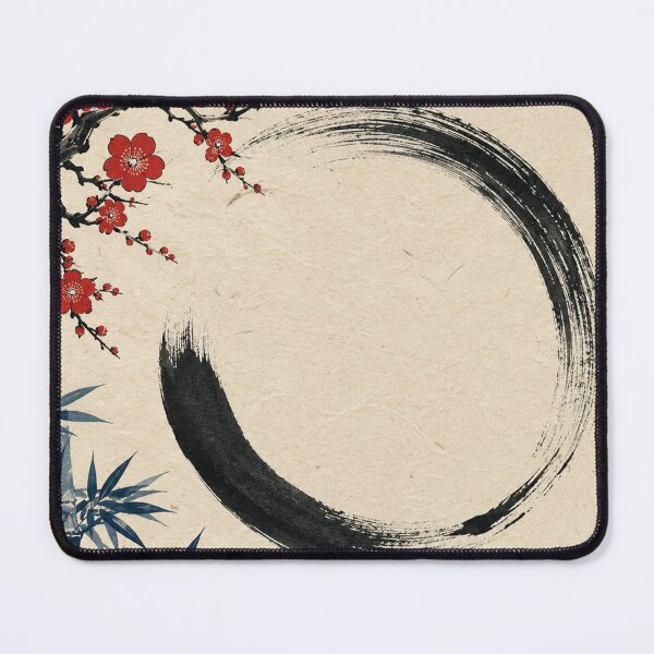 Item preview, Enso Ink Trace - Vintage Japanese Zen Ukiyo-e Woodblock designed and sold by bapupa.