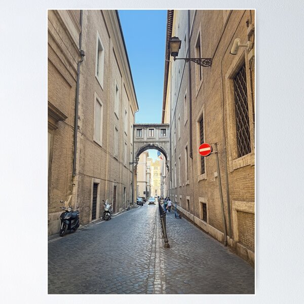 Item preview,  a narrow cobblestone street in Rome designed and sold by psychoshadow.