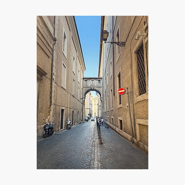 Item preview,  a narrow cobblestone street in Rome designed and sold by psychoshadow.