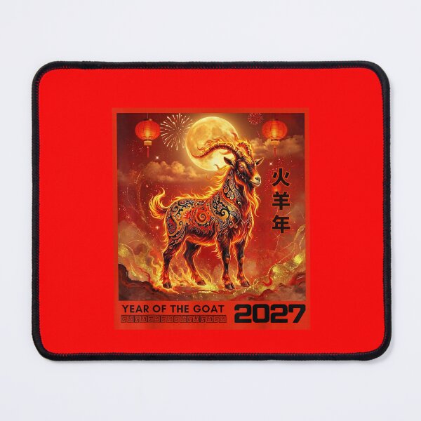 Item preview, Year Of The Goat 2027 Chinese Zodiac Fire Goat Lunar New Year Astrology designed and sold by GrumpySableye.
