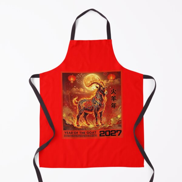 Item preview, Year Of The Goat 2027 Chinese Zodiac Fire Goat Lunar New Year Astrology designed and sold by GrumpySableye.
