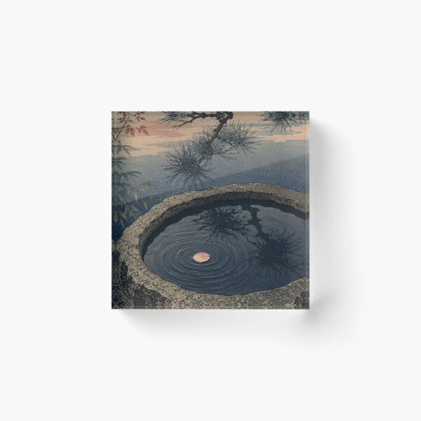 Item preview, Floating Lotus Petal - Vintage Japanese Zen Ukiyo-e Woodblock  designed and sold by bapupa.