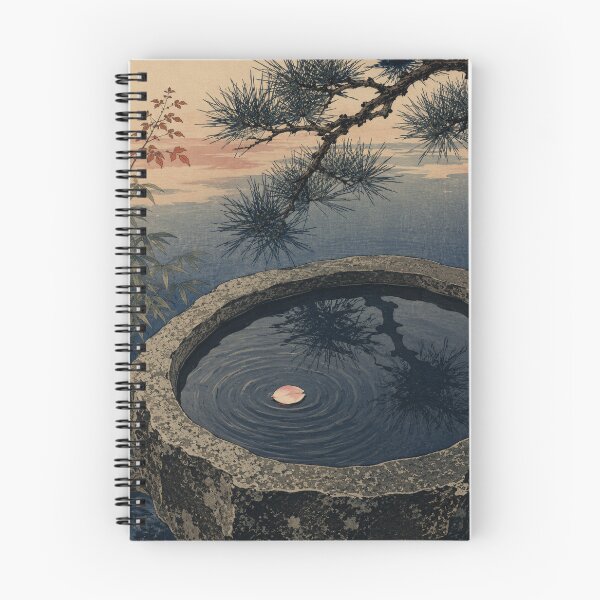 Item preview, Floating Lotus Petal - Vintage Japanese Zen Ukiyo-e Woodblock  designed and sold by bapupa.