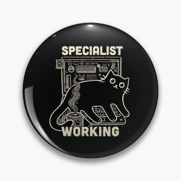 Artikelvorschau, Spezialist für arbeitende Katzenprogrammierer, lustiger Tech-Humor entworfen und verkauft von Ekonolotie.