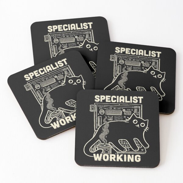 Item preview, Specialist Working Cat Programmer Funny Tech Humor designed and sold by Ekonolotie.