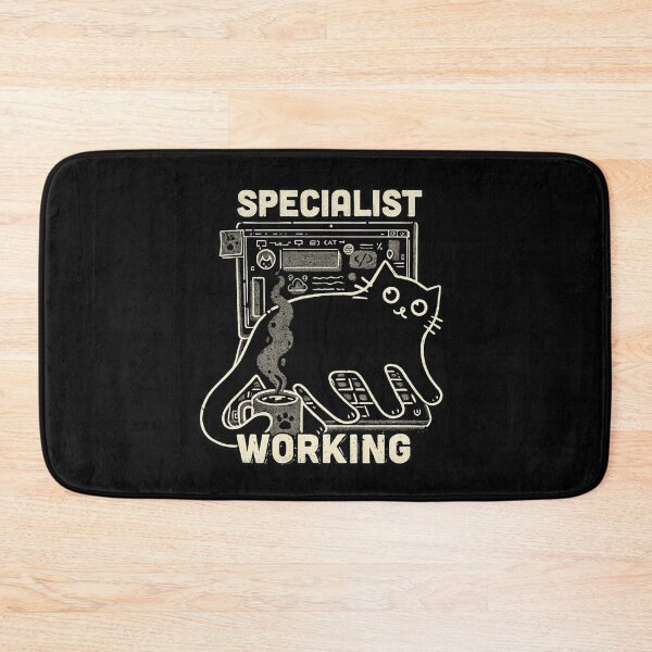 Item preview, Specialist Working Cat Programmer Funny Tech Humor designed and sold by Ekonolotie.