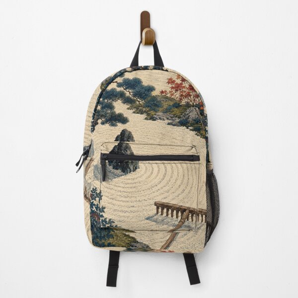 Item preview, Raked Sand Circle - Vintage Japanese Zen Ukiyo-e Woodblock  designed and sold by bapupa.